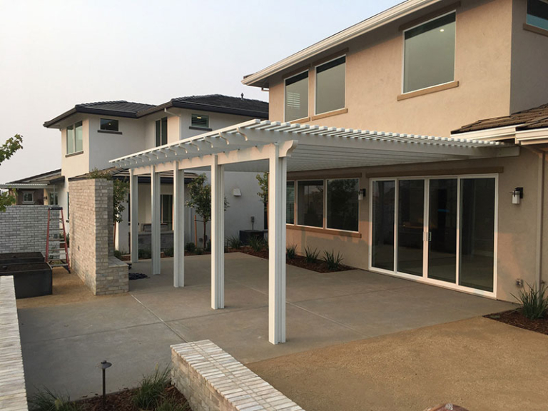 Durawood attached patio cover - Folsom, CA - Petkus Brothers