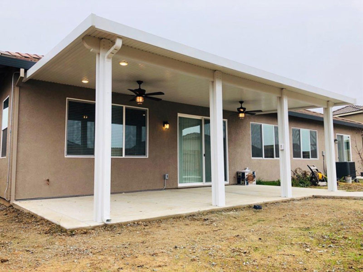 Durawood Patio Cover With Corbel End Caps - Galt, Ca - Petkus Brothers