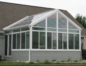 Aluminum Glass Cathedral Roof Sunroom